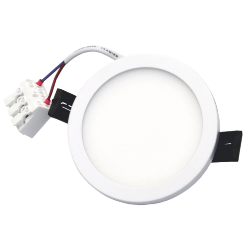 8W round, recessed LED panel SPLIT